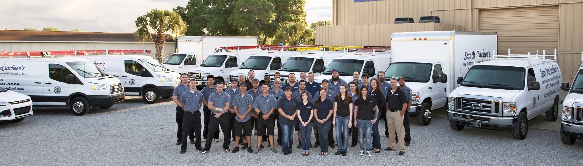 SMAC - Sarasota Air Conditioning Compnay - Team members and trucks